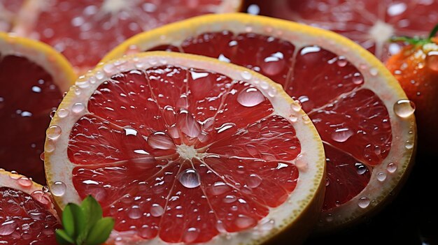 une gouttelette d'eau sur un citron jaune