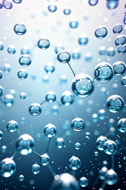 gouttelettes d'eau bulle particules brillant affaires technologie fond conception matériel fond d'écran