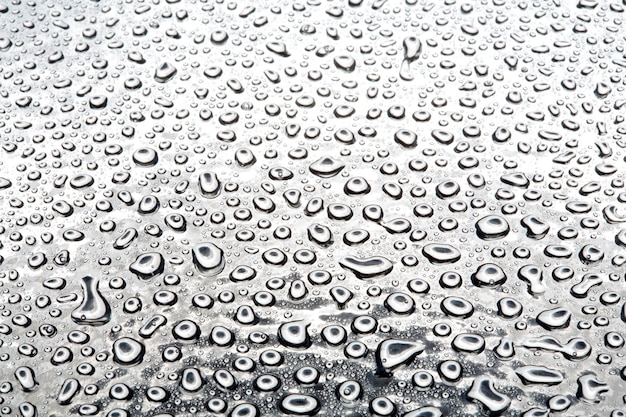 Gouttelettes d'eau sur métal une belle texture inhabituelle