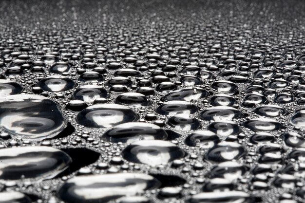 Gouttelettes d'eau sur métal une belle texture inhabituelle