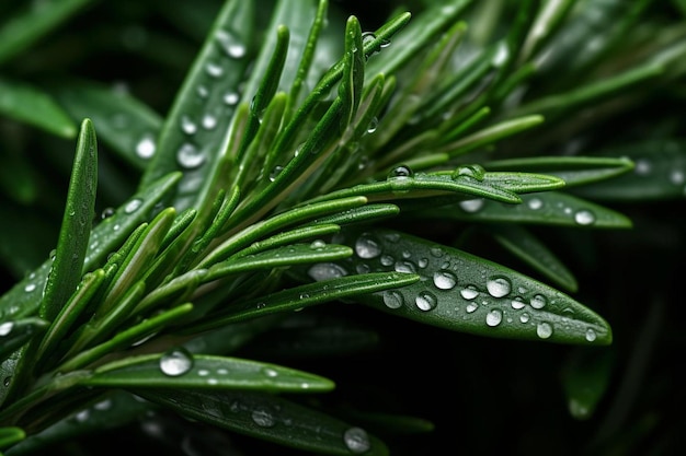 gouttelettes d&#39;eau sur une plante