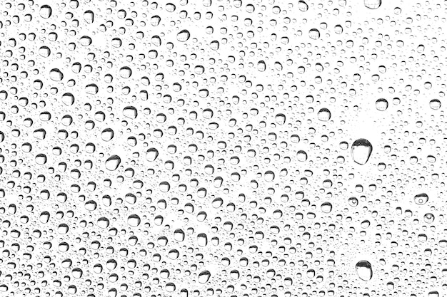 gouttes d'eau de fond blanc sur le verre, fond d'écran de superposition de conception abstraite