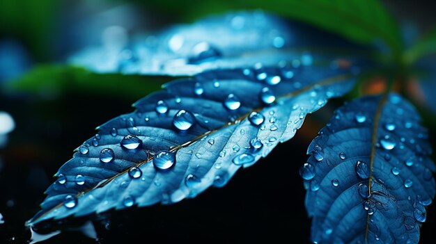 Des gouttes d'eau en gros plan