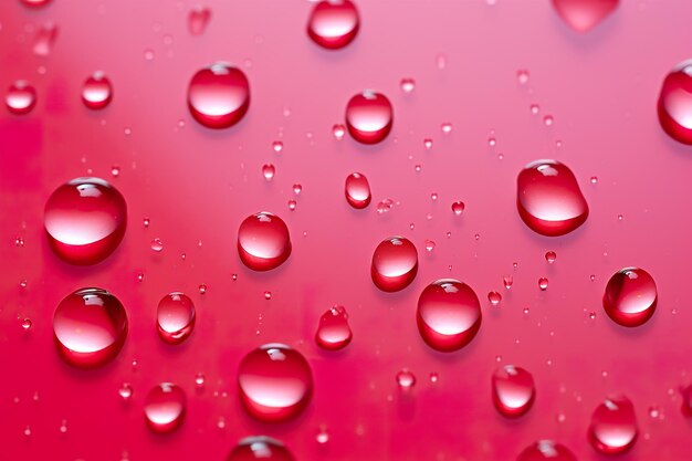 Photo des gouttes d'eau vives d'une élégance colorée