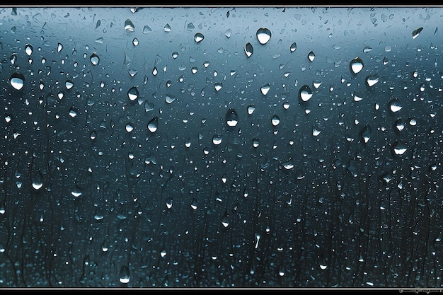 Photo les gouttes de pluie sur la fenêtre