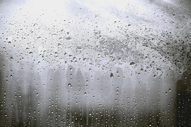 Des gouttes de pluie sur la fenêtre