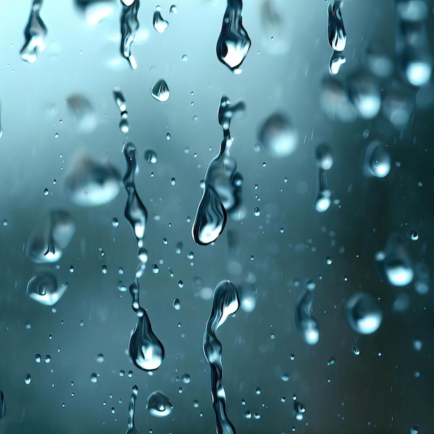 Gouttes de pluie sur la fenêtre