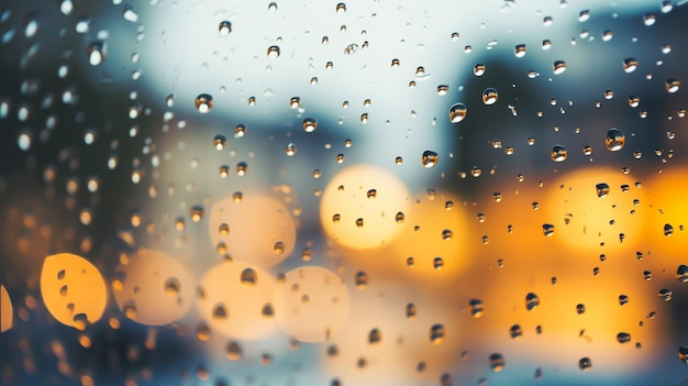 gouttes de pluie sur le verre fond abstrait gouttes d'eau sur le verre