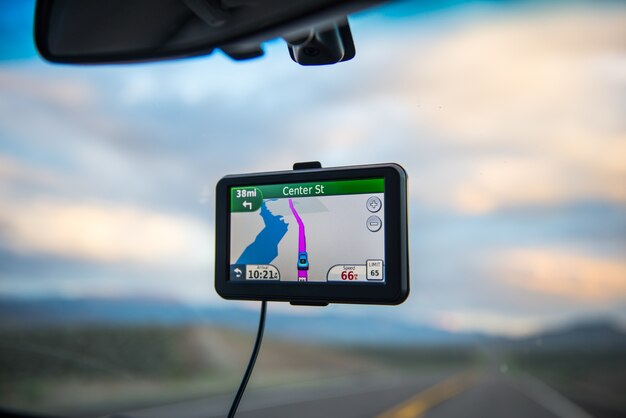 Photo gps dirigeant vers la destination