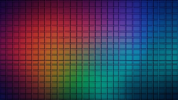 Gradient abstrait de beaux-arts à grille multicolore d'arrière-plan génératif d'IA