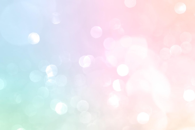 Photo gradient coloré pastel avec fond clair bokeh