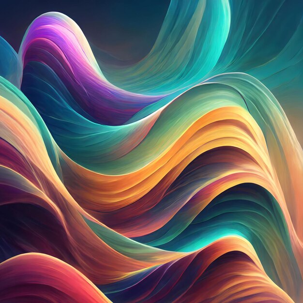 Gradient d'effet 3D abstrait Formes