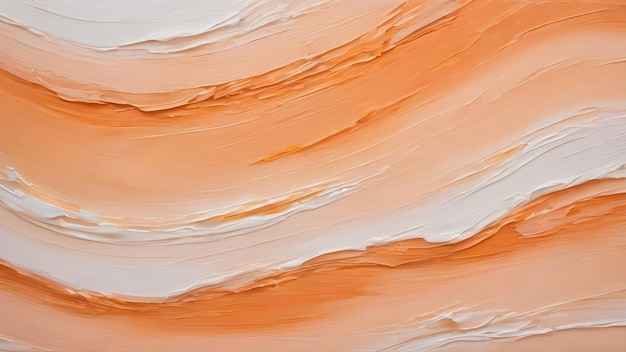 Gradient de texture orange et blanche des peintures à l'huile