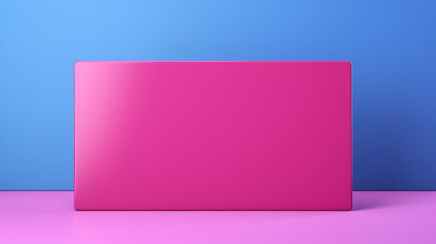 Des gradients de couleurs vives rectangle rose sur fond bleu et rose