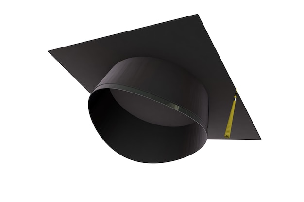 Graduation cap education et concept académique Rendu 3D