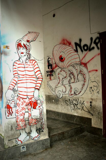 Graffitis sur le mur