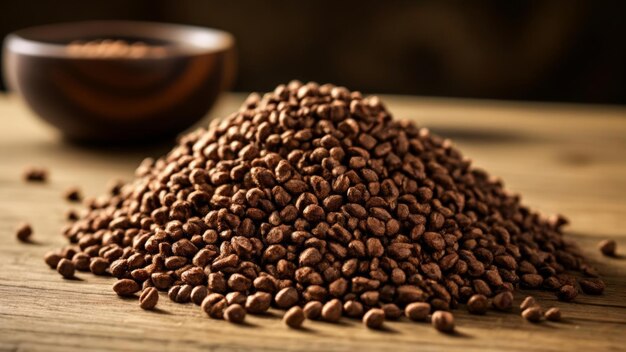 Des grains de café aromatiques prêts à être brassés