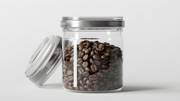 Des grains de café arrangés en forme de cœur