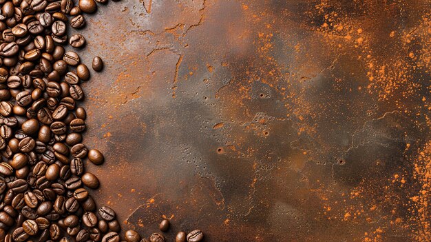 Des grains de café un attrait parfumé un élixir du matin une anticipation de l'essence de l'énergie et de la vitalité