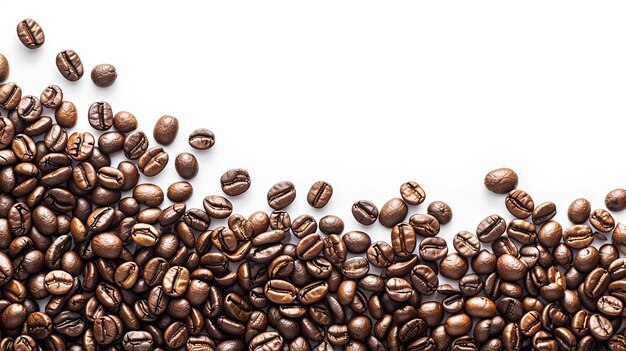 Photo des grains de café un attrait parfumé un élixir du matin une anticipation de l'essence de l'énergie et de la vitalité