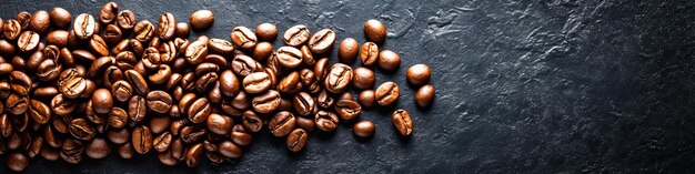 Photo les grains de café la richesse de la terre l'attrait sombre l'essence des rituels du matin brassant l'anticipation dans chaque tasse