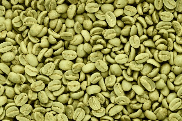 Grains de café vert