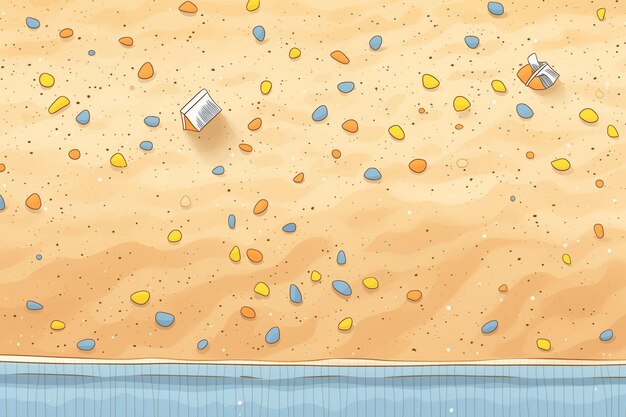 Photo des grains de sable sur un terrain de volley-ball de plage