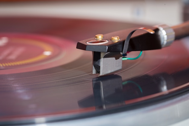 Photo gramophone joueur se bouchent