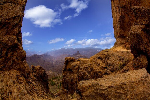 Gran canaria La culata vue de Roque Nublo