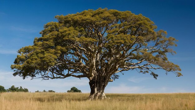 Le grand arbre et le ciel bleu