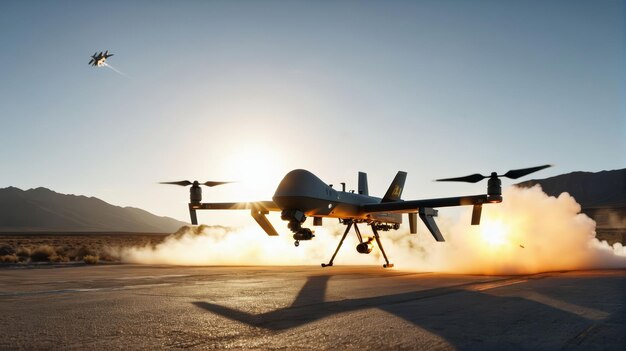 Photo un grand avion volant dans le ciel