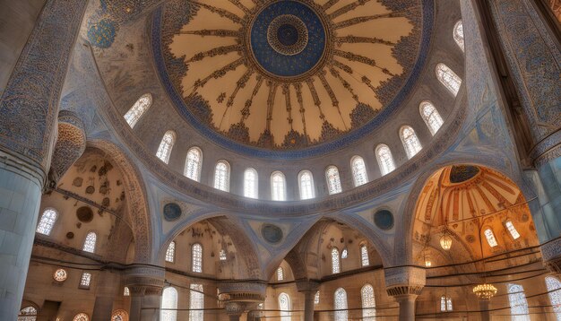 Photo un grand bâtiment avec un dôme qui dit le nom de l'église