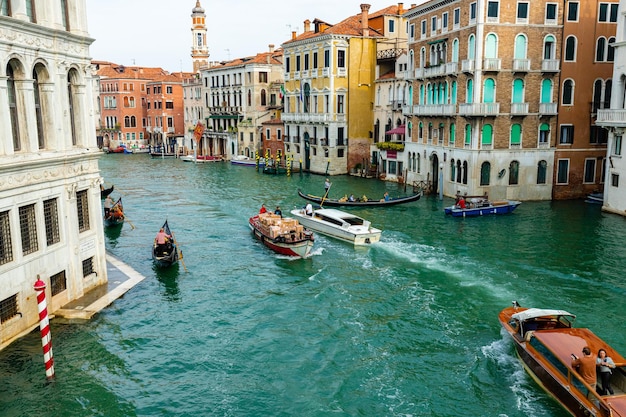 Grand Canal à Venise Italie Un endroit romantique pour un voyage