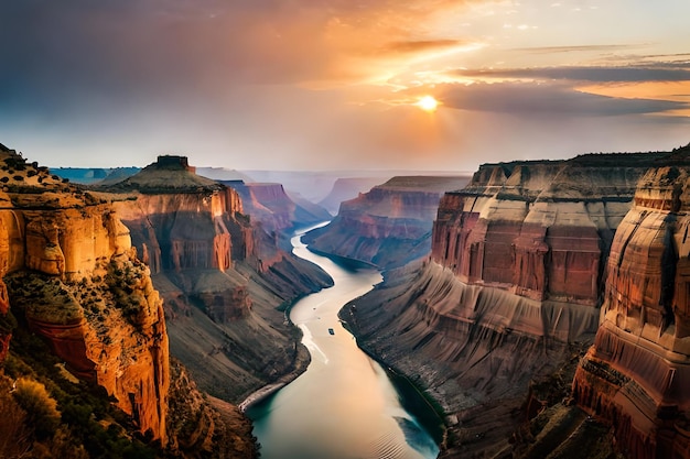 Grand Canyoncanyon abrupt sculpté par le fleuve Colorado Arizona habité par les Indiens d'Amérique de l'Inde