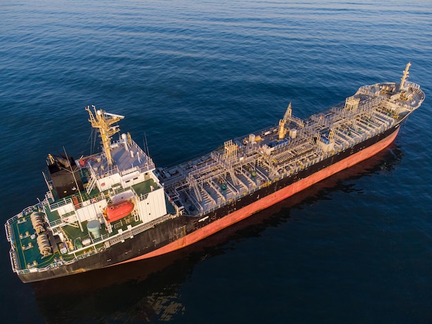 Grand cargo général tanker vraquier Vue aérienne de haut en bas