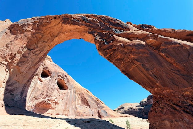 Photo le grand corona arch dans le sud de l'utah