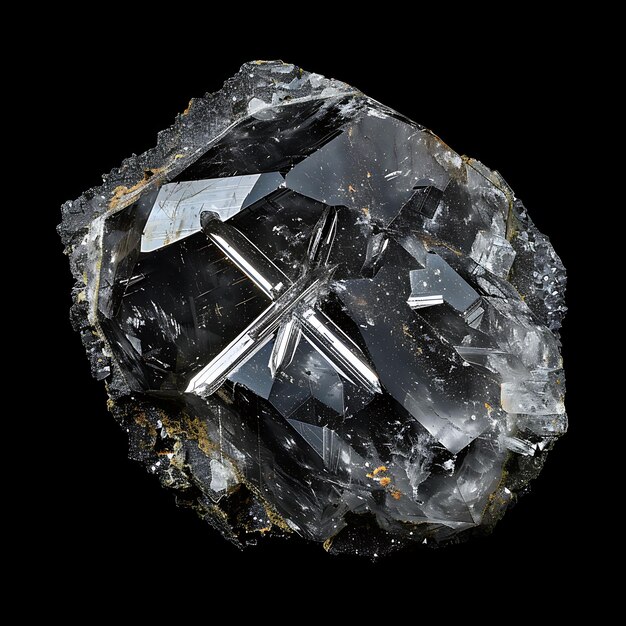 Photo un grand diamant est représenté sur un fond noir