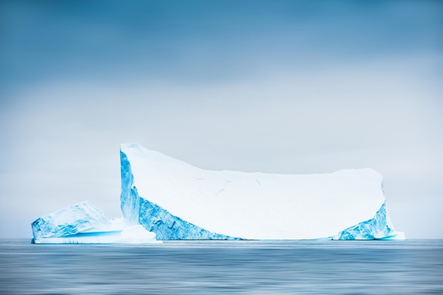 Grand iceberg dans l'océan Atlantique, ouest du Groenland