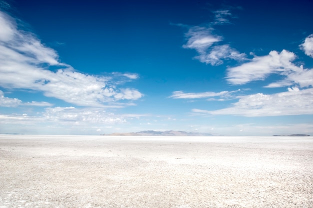 Le grand lac salé. État américain de l'Utah