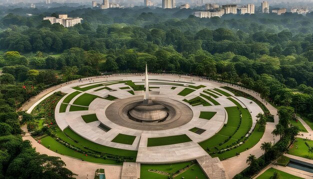 Photo un grand monument avec les mots mémorial sur le dessus