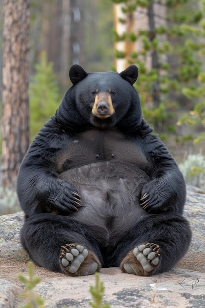 Un grand ours brun dans la nature