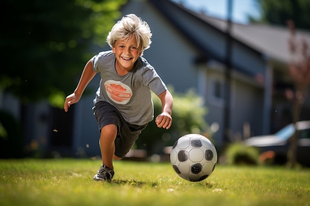 Le grand-père et l'Ai génératif de 12 ans