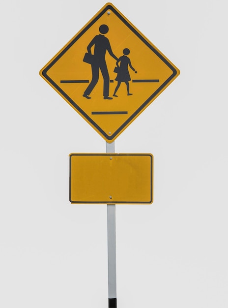 Grand plan du panneau de signalisation routière