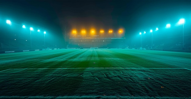 Grand stade de football, grand stade, bol, image générée par l'intelligence artificielle