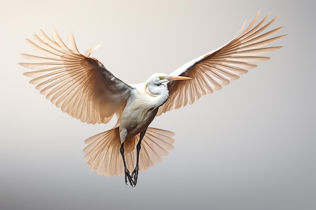 Une grande aiguille volant dans les airs avec les ailes déployées.