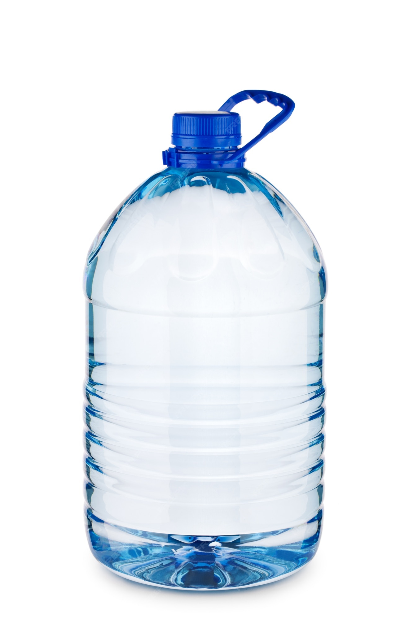 Grande Bouteille Bleue Avec De L