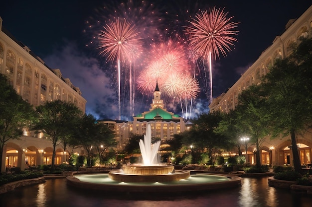 La grande maison lançait des feux d'artifice.