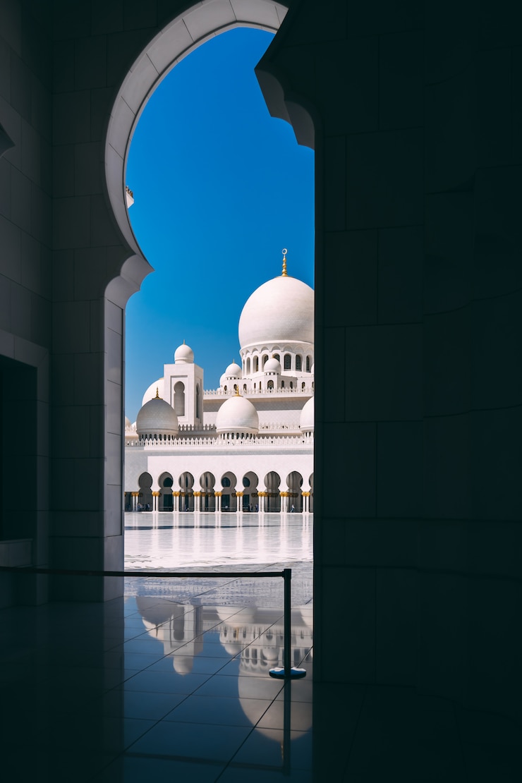 Photo grande mosquée d&#39;abu dhabi