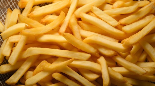 une grande quantité de frites