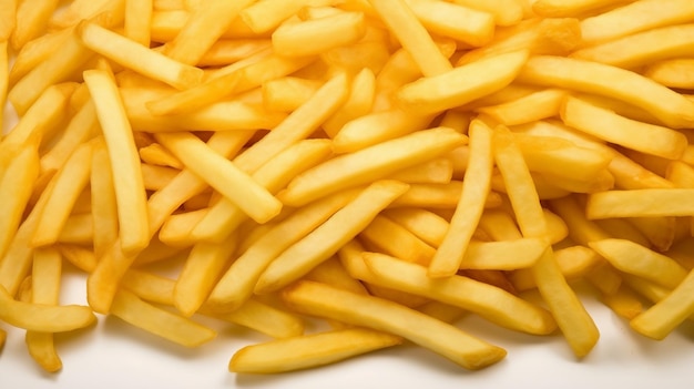 une grande quantité de frites